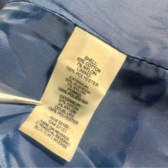 NWOT Tommy Hilfiger ‘3-Pocket’ Ivory & Navy Striped Button Front Blazer Size 8 - Picture 12 of 16